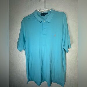 Ralph Lauren Men's Teal Polo Shirt